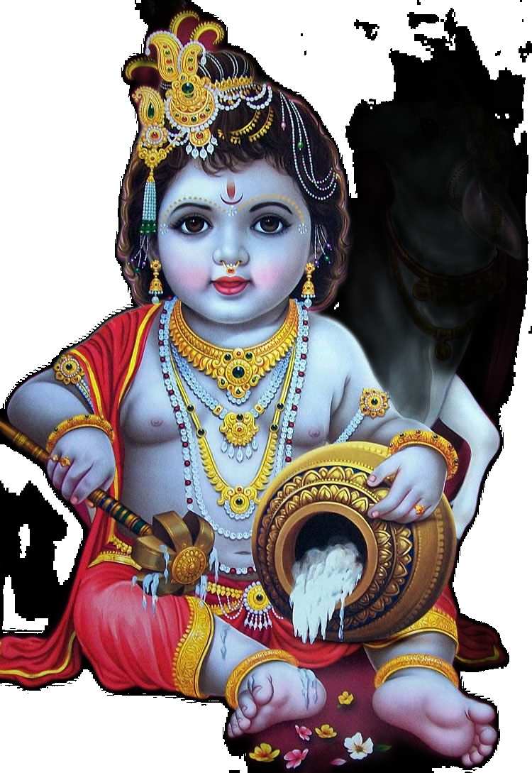 Baby Krishna With Butter PNG Images HD Free Download