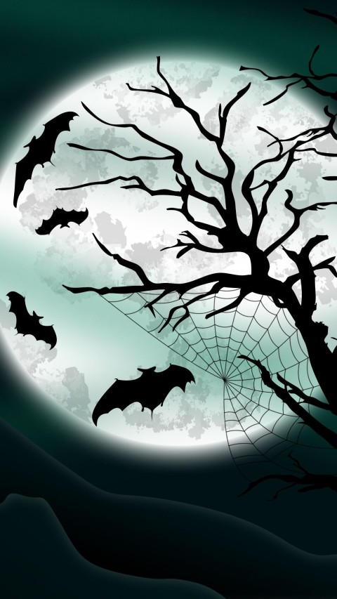 Bat Halloween Wallpaper Background HD