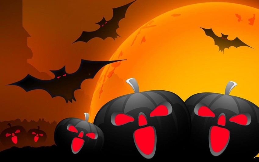 Bat Halloween Wallpaper Background HD