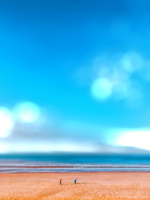 Beach Blue Sky CB Photoshop Editing Background Full HD