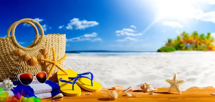 Beach Blue Sky Holiday Background HD Images Free Download