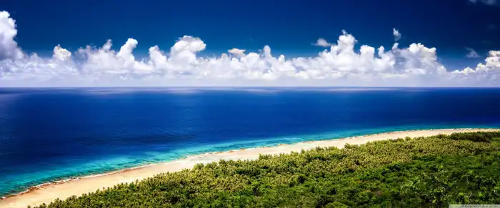 Beach Cloud Sky Background Free Wallpaper Download