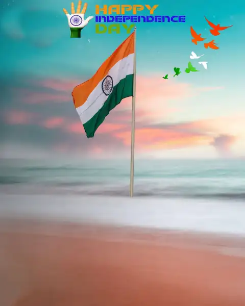 Beach Independence Day 15 August CB Editing Background HD