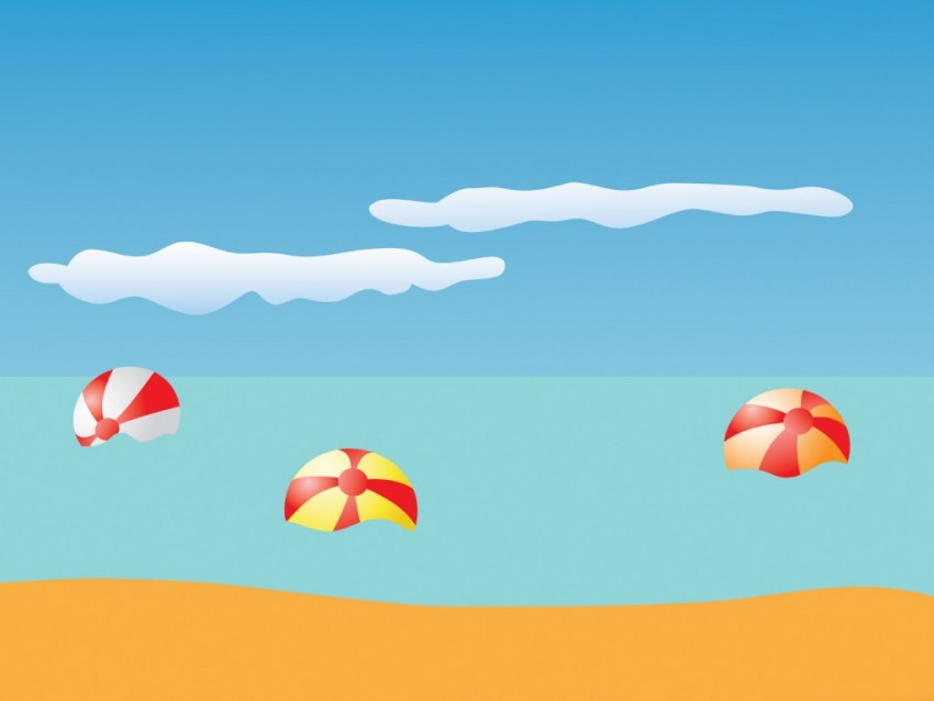 Beach PowerPoint PPT Background Templates