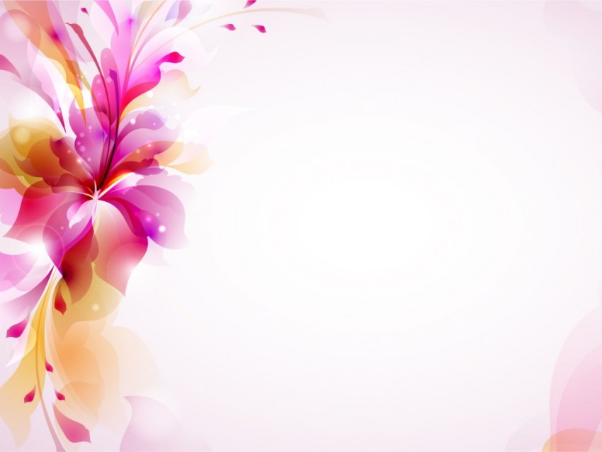 Beautiful Flower PowerPoint Background  Download