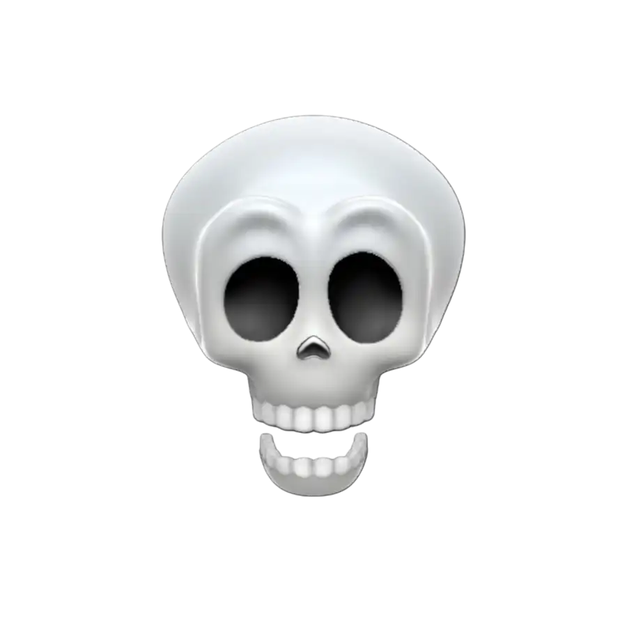 Big Eye Meme Skull Face PNG  Download