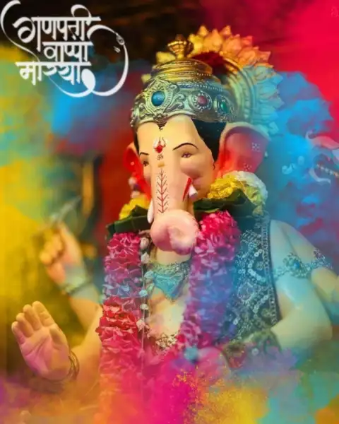 Big Size Statue Of Ganpati Bappa Chaturthi Editing Background HD