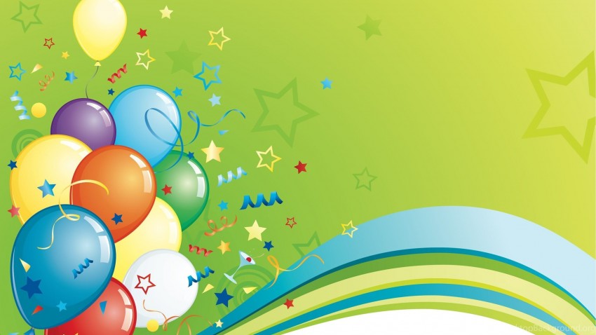 Birthday Green PowerPoint Templates Background