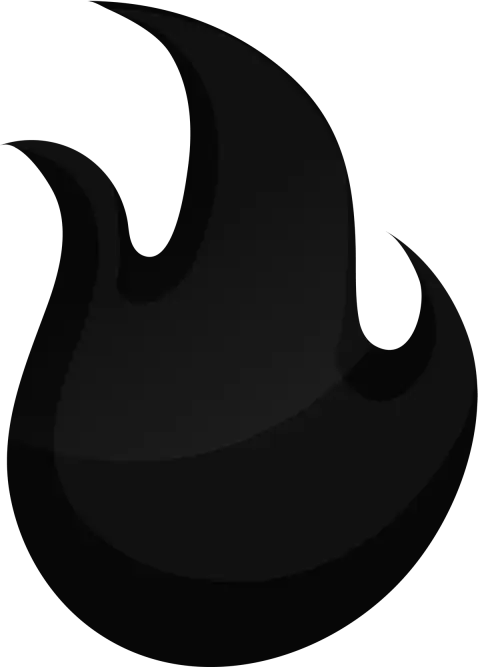 Black Cartoon Burning Fire PNG Images