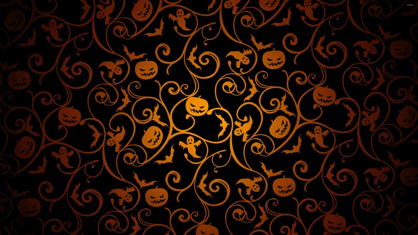 Black Dark Halloween Wallpaper Background