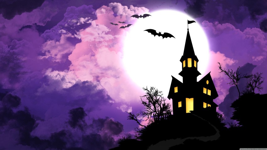 Black Dark Halloween Wallpaper Background