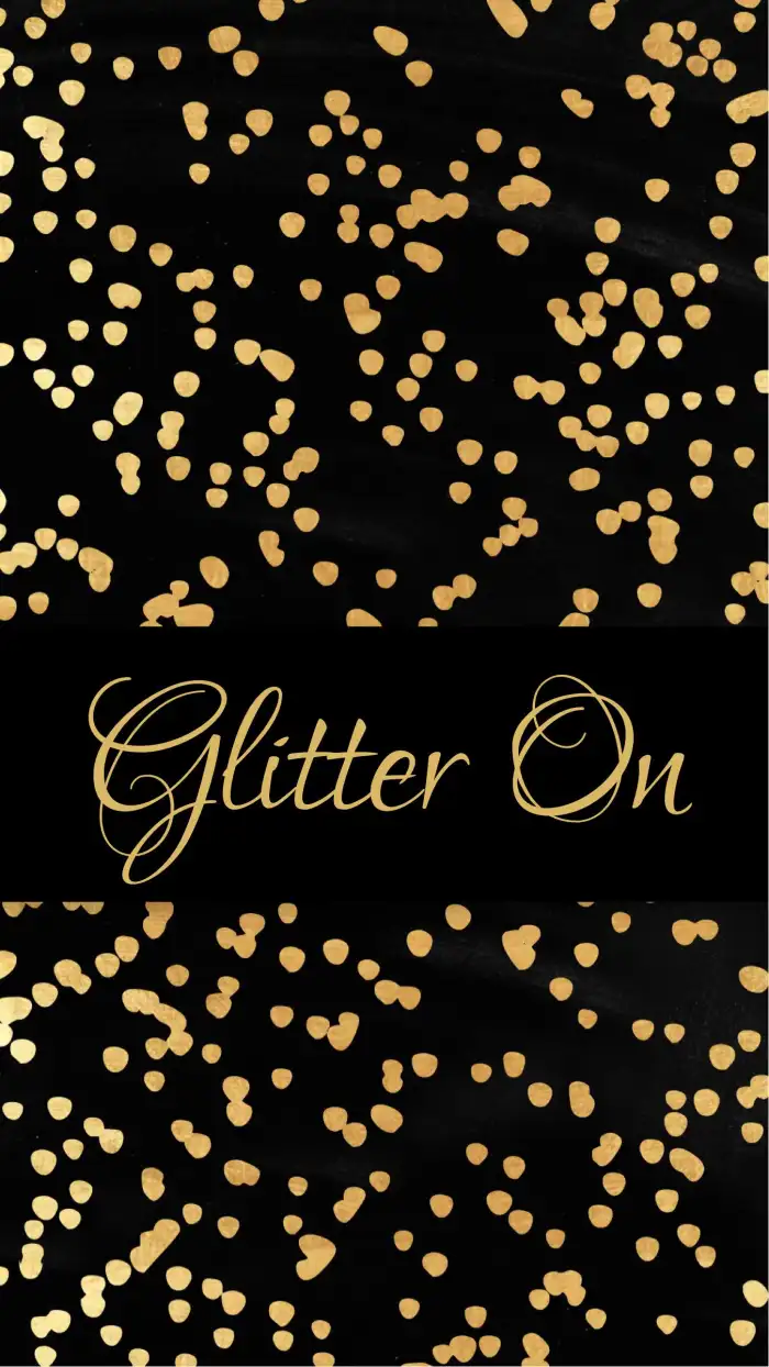 Black Gold Glitter Mobile Phone iPhone Background