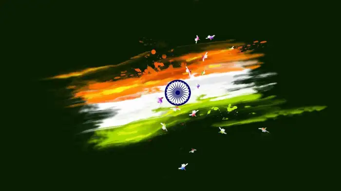 Black India Flag Background HD Images Wallpapers 