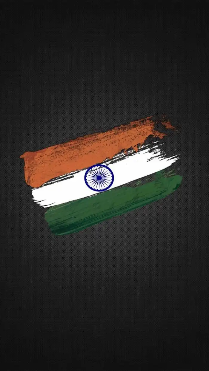 Black India Flag Phone iPhone Mobile Background HD Images 