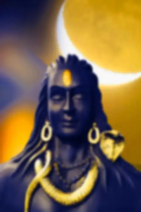 Black Mahadev Statue Editing Background Download HD