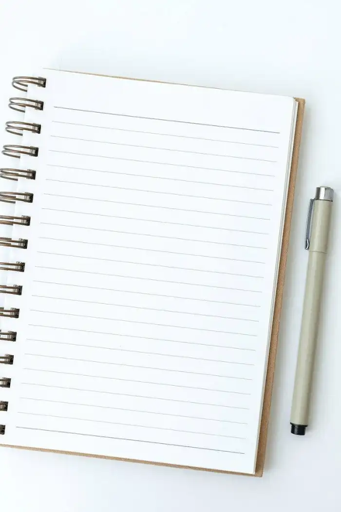 Blank Page Notebook Ballpen Background HD Images