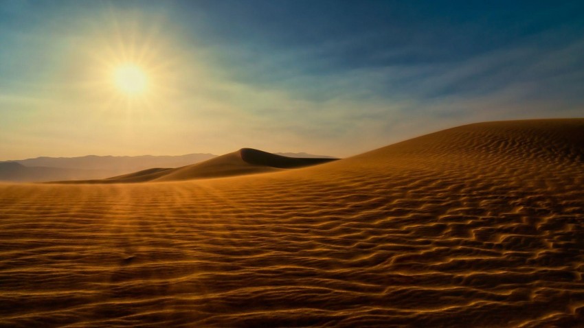 Bllue Sky Sahara Background HD Download Free