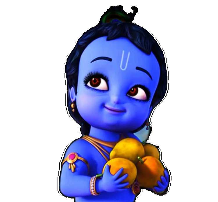 Blue Baby Lord Krishna PNG Images HD Free Download