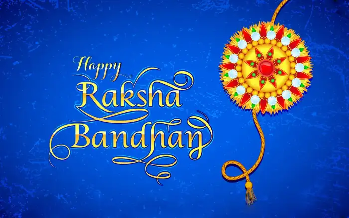 Blue Banner Raksha Bandhan Background