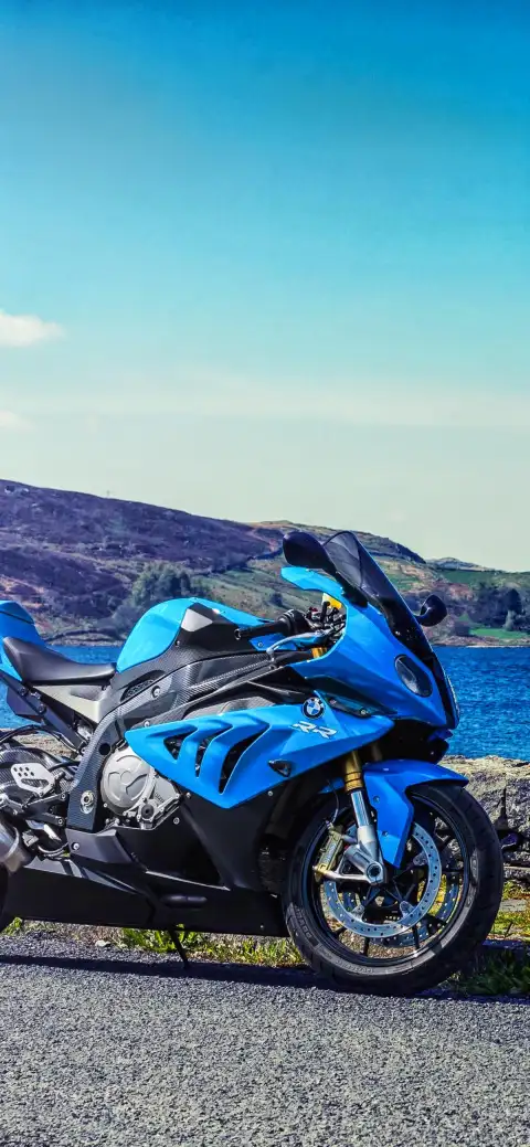 Blue BMW Bike Editing Background HD Download