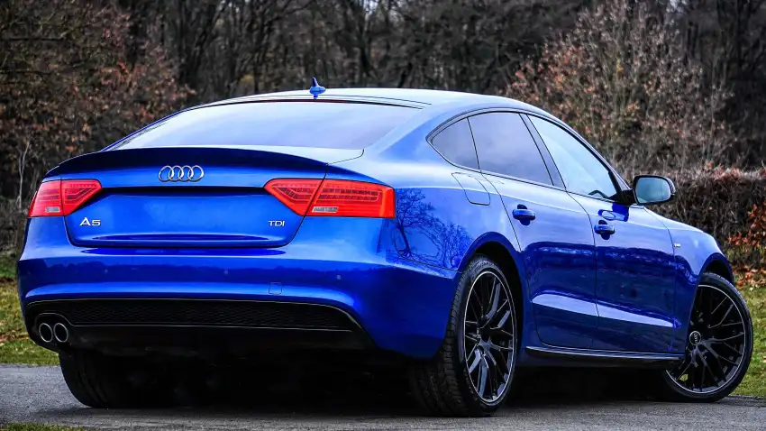 Blue Car Back View CB Editing Background HD Free