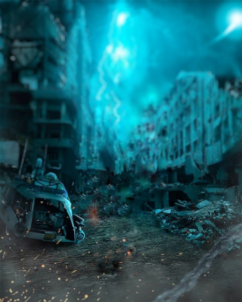 Destroy City Building Editing CB Background Download