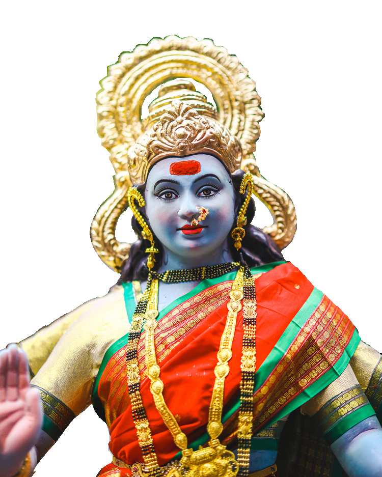 Blue Face Maa Durga PNG Full HD Images Download