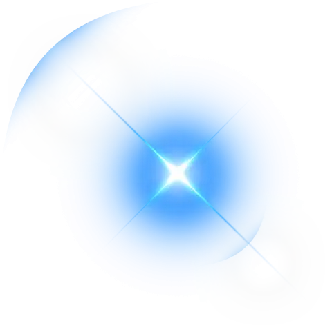 Blue Lens Flare Lighting PNG Images