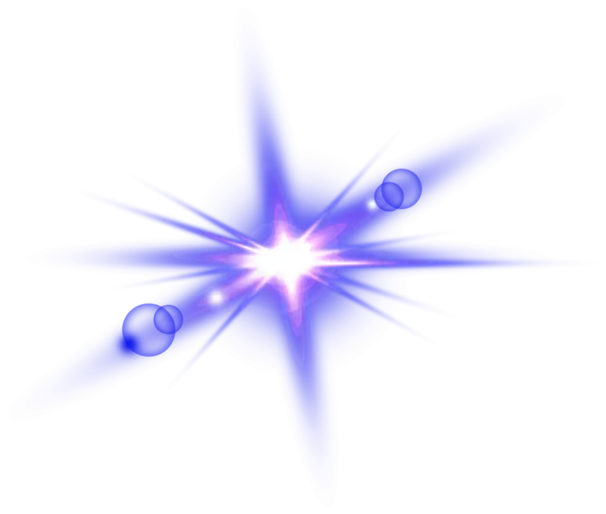 Blue Lens Flare PNG File Download