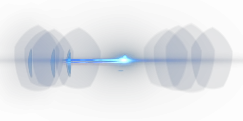 Blue Long Lens Flare PNG  HD Images