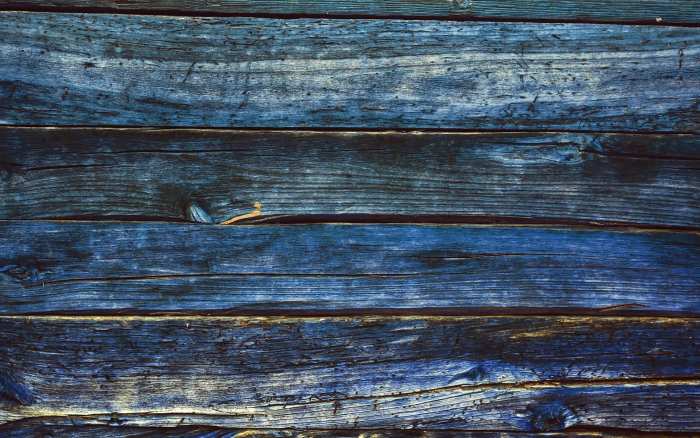 Blue Old Wood Background Free Wallpaper