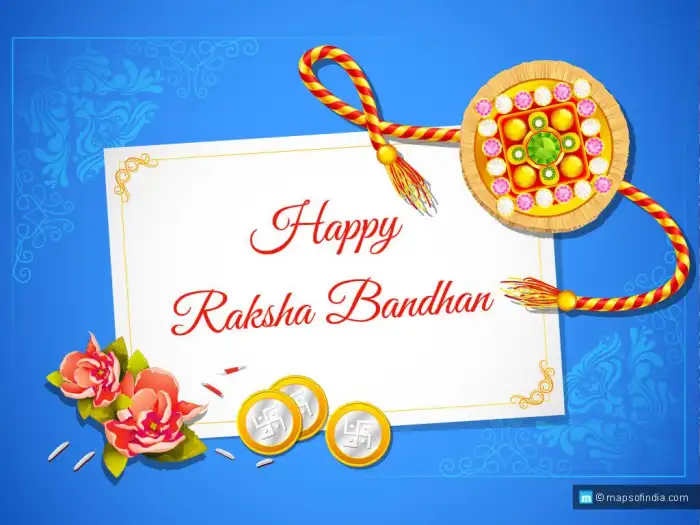 Blue Rakhi Raksha Bandhan Background  HD Images