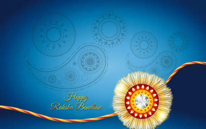 Blue Rakhi Raksha Bandhan Background  HD Images