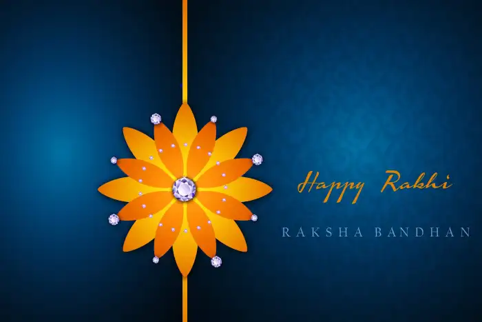 Blue Raksha Bandhan Background