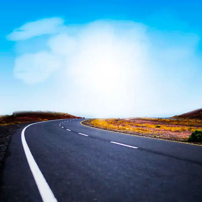 Blue Sky CB Blur Road Photo Editing Background