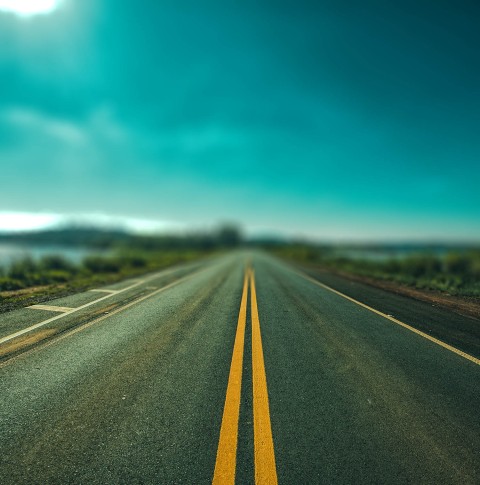 Blue Sky Road CB Picsart  Background HD Download