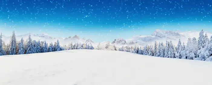 Blue Sky Winter Snow Background HD Images Free