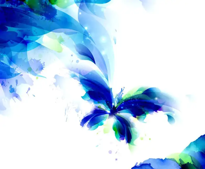 Blue White Butterfly Background HD Images