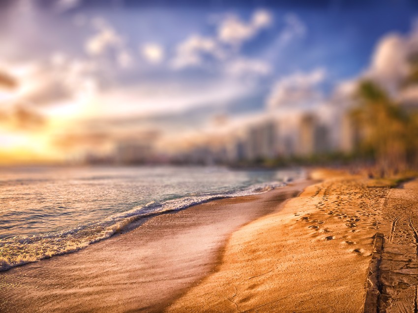 Blur Beach Photoshop HD Background For CB PicsArt Photo Editing