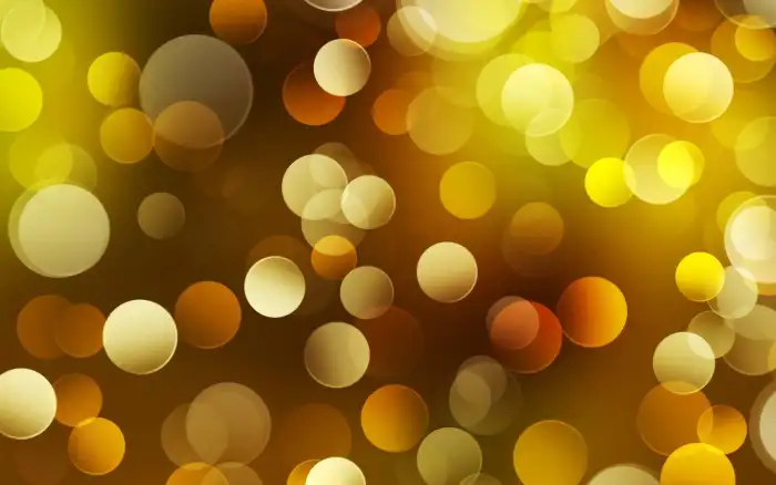 Blur Bokeh Black Yellow Background HD Download Free