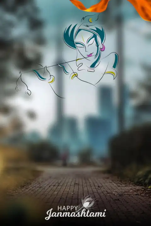 Blur CB Krishna Janmashtami Editing  Background Full HD Free