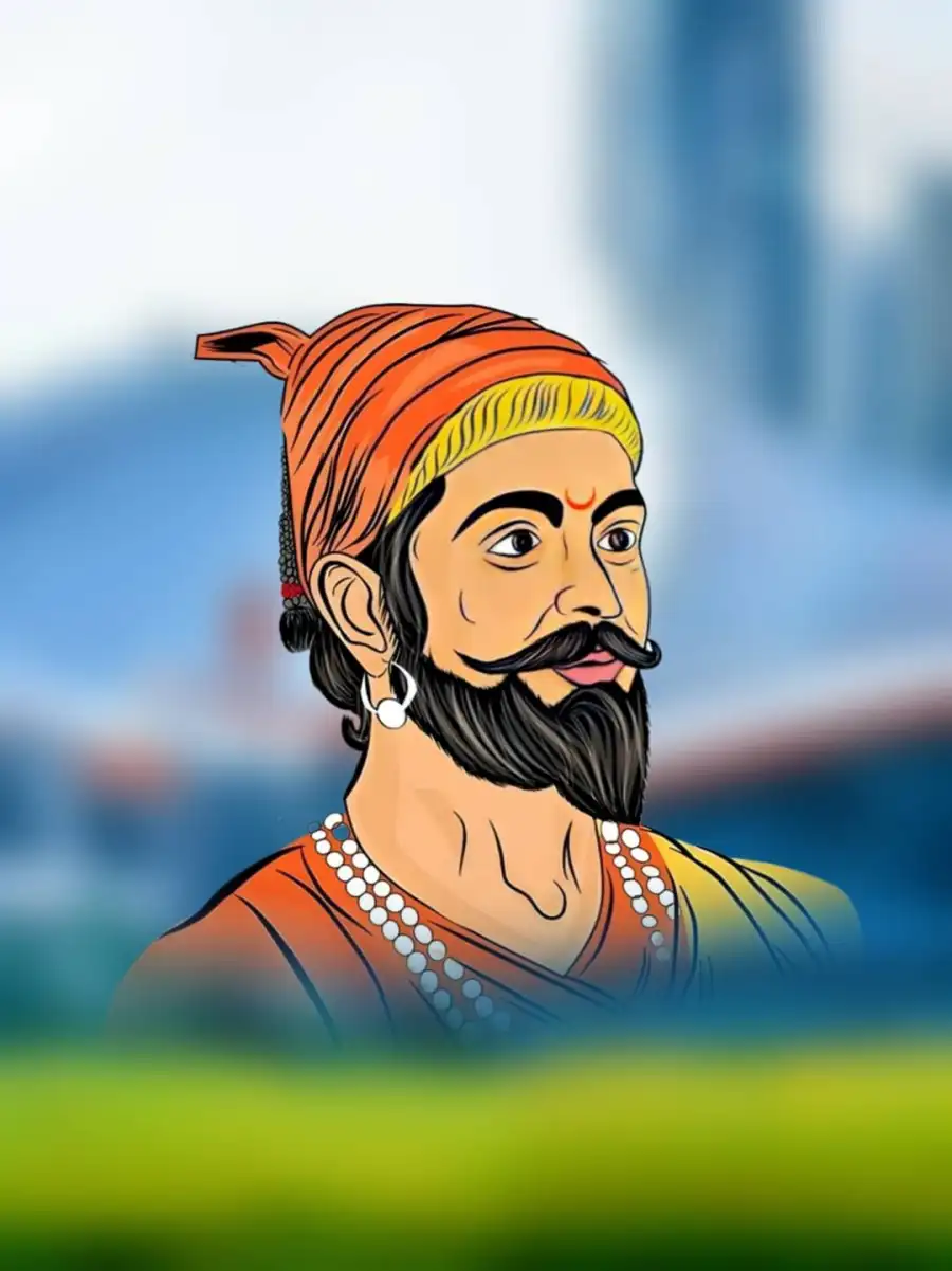 Blur Chhatrapati Shivaji Banner Editing Background