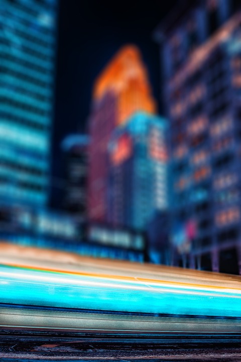 Blur City Night Photoshop HD Background For CB PicsArt Photo Editing