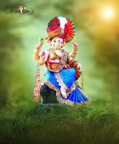 Blur Ganesh Chaturthi CB Editing  Background Full HD Download