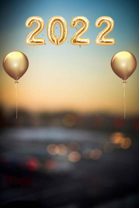 Blur Happy New Year 2022 CB PicsArt Editing Background HQ