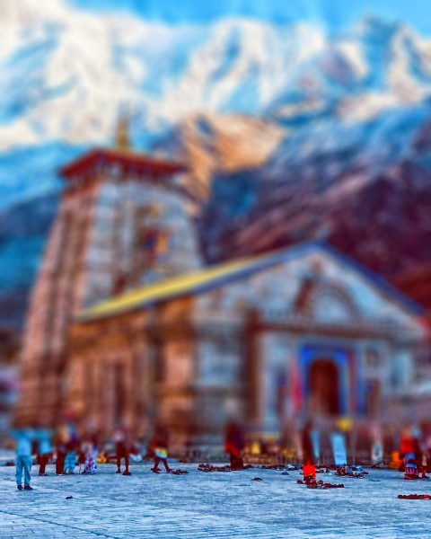 Blur Kedarnath Temple CB Picsart Editing Background HD