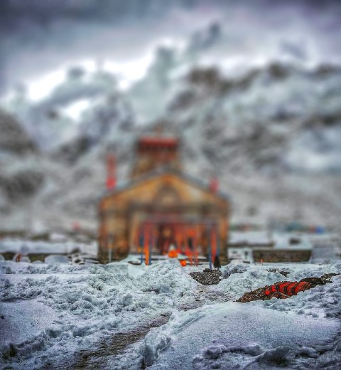 Blur Kedarnath Temple CB Picsart Editing Background HD