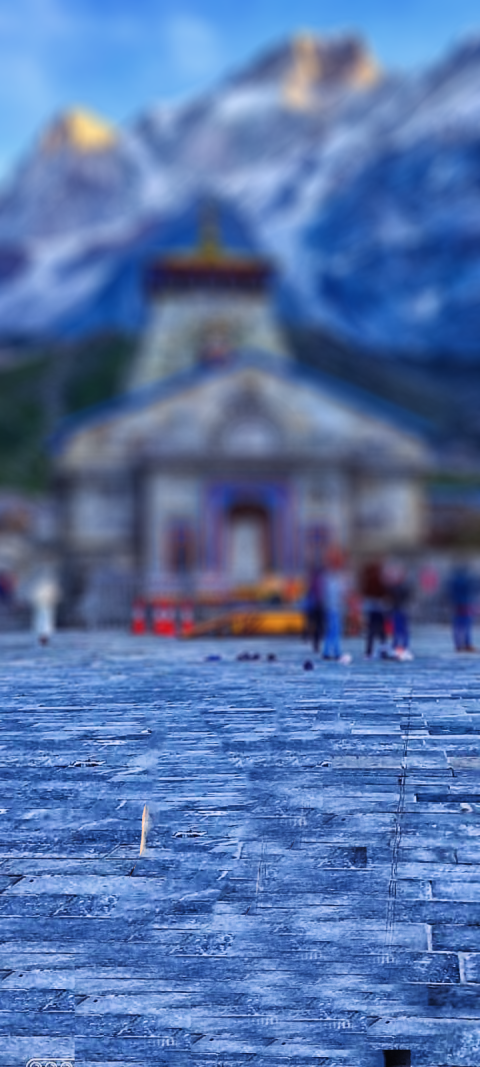 Blur Kedarnath Temple CB Picsart Editing Background HD