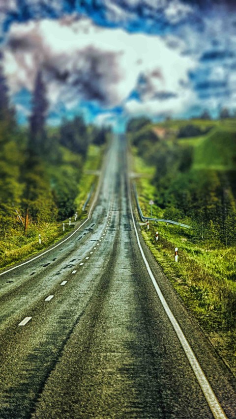 Blur Long Road Background  Full HD   Download Free