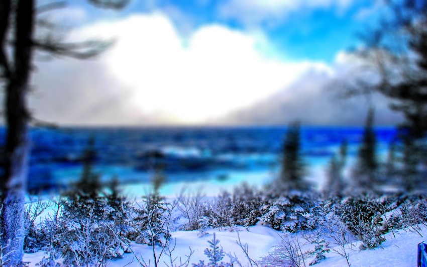 Blur Nature Winter CB Picsart Background HD  For Photoshop